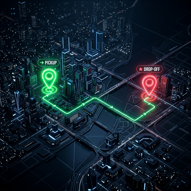 Set your pickup & drop point